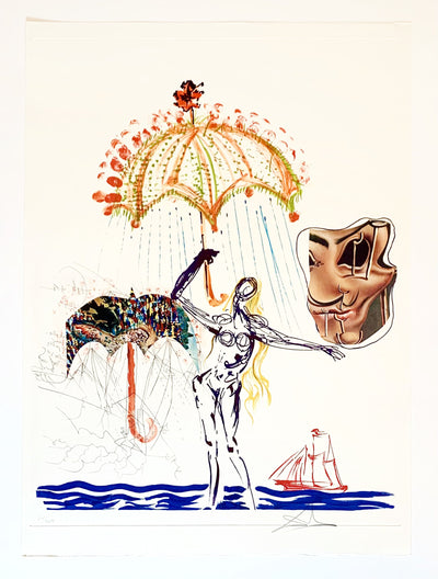 Salvador Dali Anti-Umbrella with Atomized Liquid (Field 75-11H) 1975