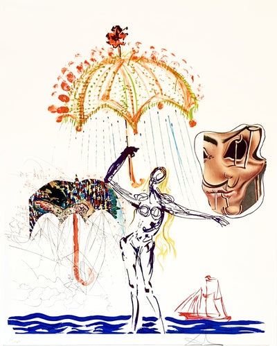 Salvador Dali Anti-Umbrella with Atomized Liquid (Field 75-11H) 1975