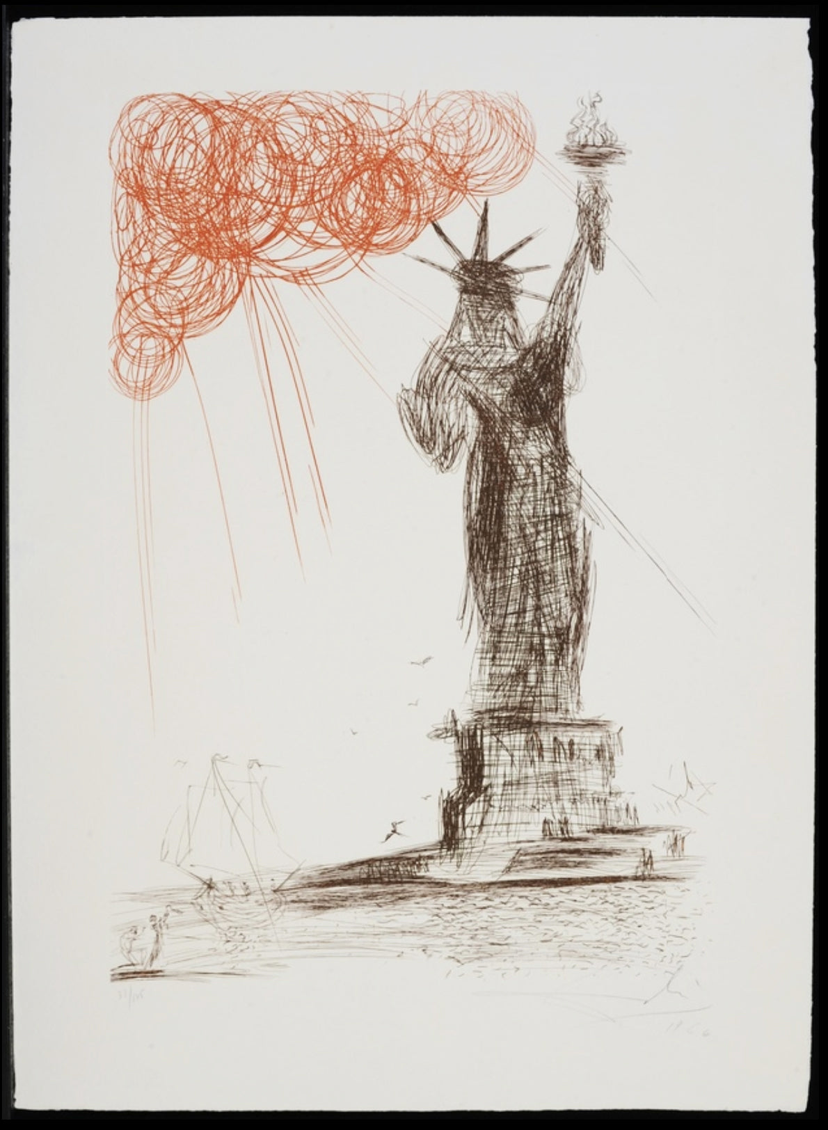 Salvador Dali Statue of Liberty (Field 64-3D) 1964