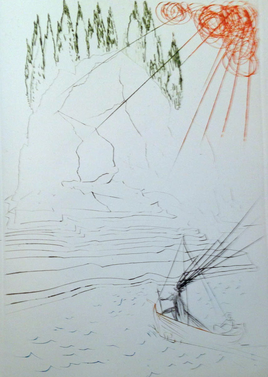 Salvador Dali The Fight with Morhoult (Field 70-10 C) 1970