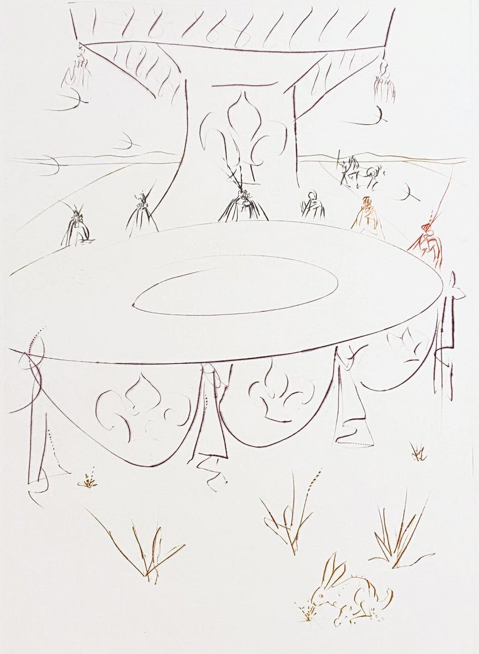 Salvador Dali The Quest for the Grail Lancelot, Comrade of the Round Table (Field 75-9L) 1975