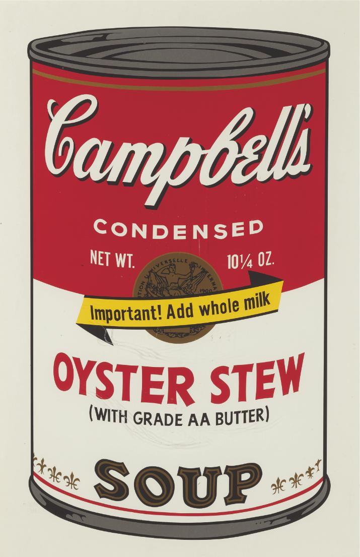 Sunday B. Morning (after Andy Warhol) Oyster Stew
