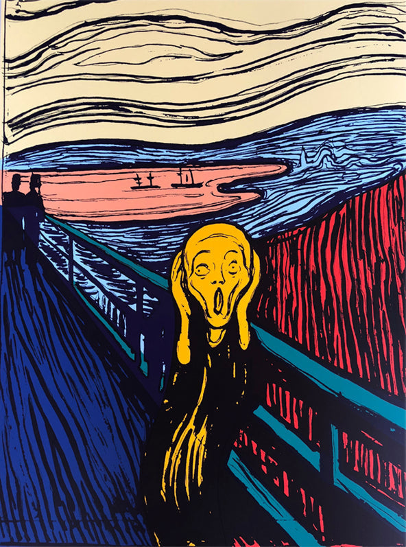 Andy Warhol (after) The Scream (Orange)
