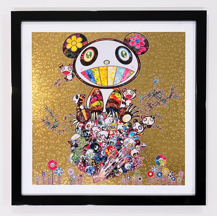 Takashi Murakami Panda Family (Gold) 2016 – Georgetown Frame Shoppe