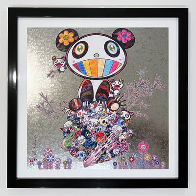 Takashi Murakami Panda & Panda Cubs (Silver) 2015
