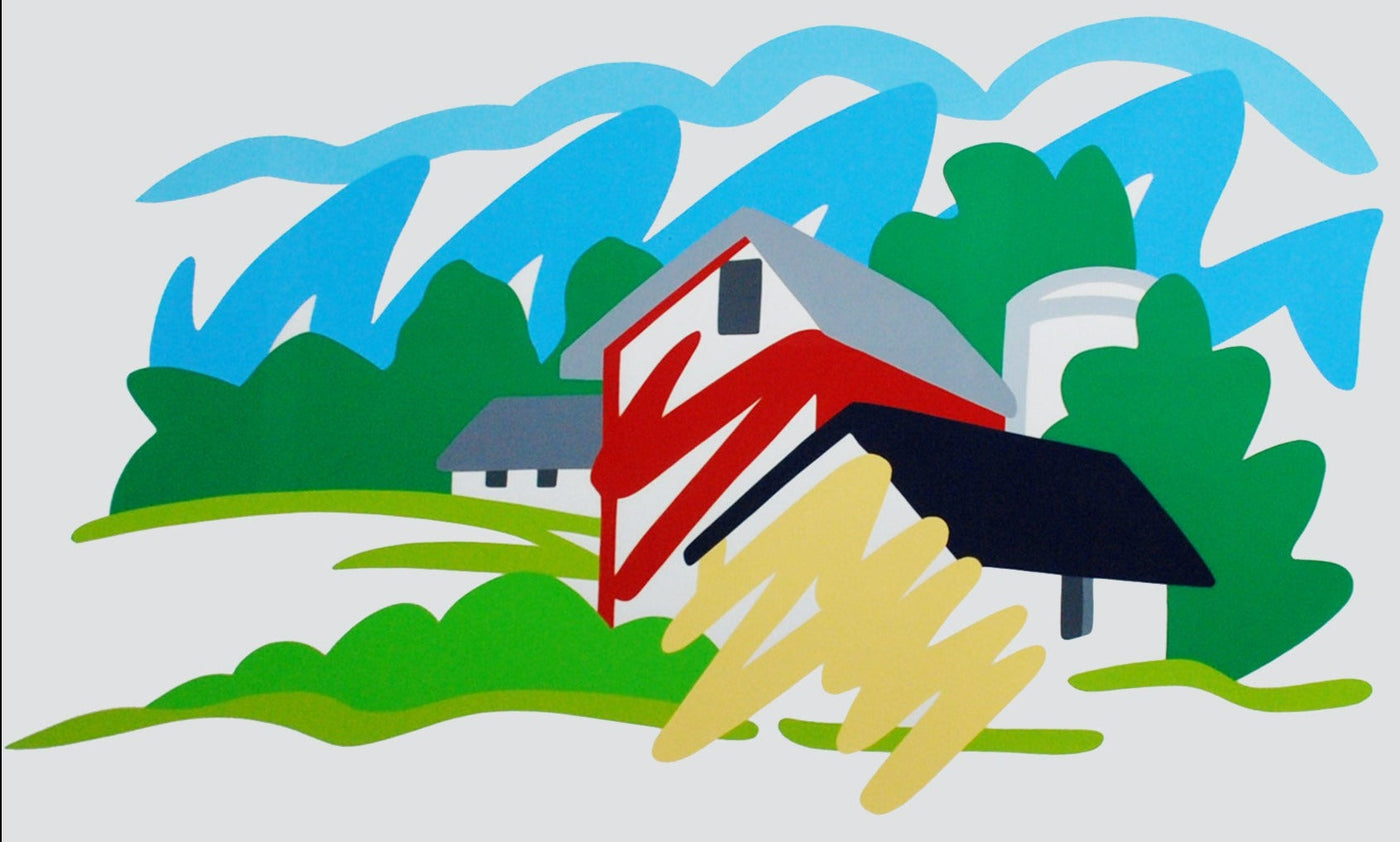 Tom Wesselmann House and Barn in the Distance 1991
