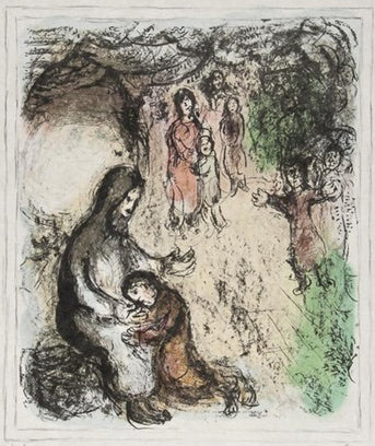 Marc Chagall Jacob's Blessing (Mourlot 943) 1979